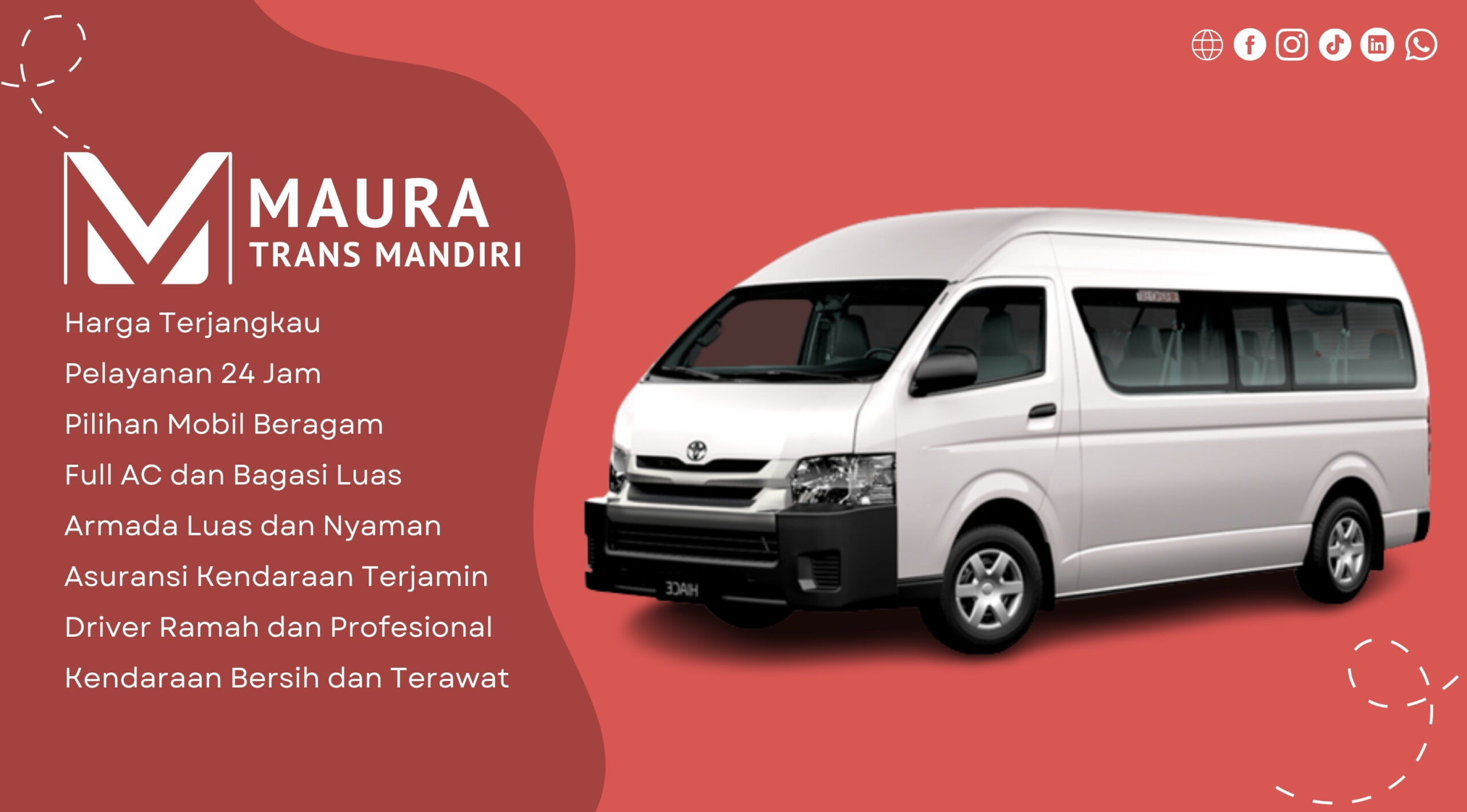 Hiace Commuter - Maura Trans Mandiri Banner 65 x 40